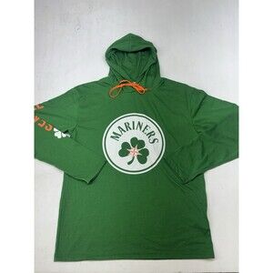 Seattle Mariners Irish Heritage St Patrick’s Day Green Hoodie Long Sleeve Medium